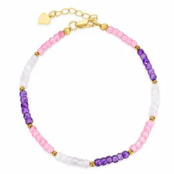 mehrfarbigen Armband mit Schmuckstein - Loom Stones