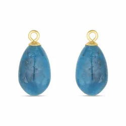 Kollektionsmuster Apatit Anhänger für Ohrringe in vergoldetem Silber