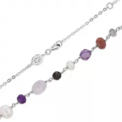 violettem Halskette aus Silber  x 7,5 mm