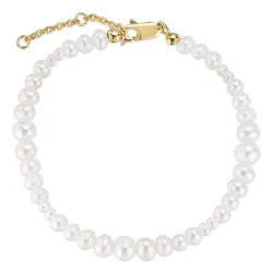 Verschiedenen Größen Armband mit Süßwasserperle