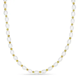 hematite Halskette mit Süßwasserperle