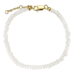 3 mm Armband mit Süßwasserperle