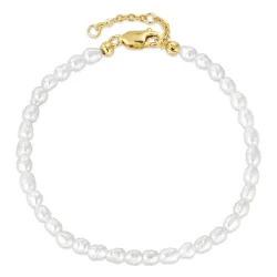 3,5 mm Armband mit Süßwasserperle