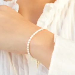 3,5 mm Armband mit Süßwasserperle