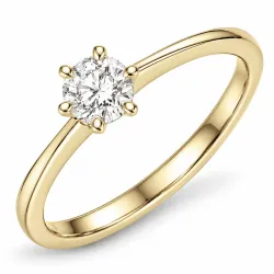 0,50 ct lab grown Diamant Solitärring in 9 Karat Gold 0,50 ct