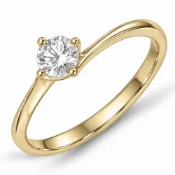 lab grown Diamant Ring in 9 Karat Gold 0,30 ct