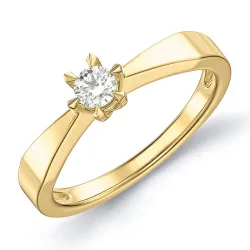 0,20 ct lab grown Diamant Ring in 9 Karat Gold 0,20 ct