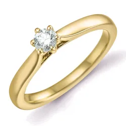 0,20 ct lab grown Diamant Solitärring in 9 Karat Gold 0,20 ct