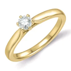 0,30 ct lab grown Diamant Solitärring in 9 Karat Gold 0,30 ct