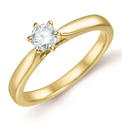 0,40 ct lab grown Diamant Solitärring in 9 Karat Gold 0,40 ct