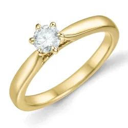 0,50 ct lab grown Diamant Solitärring in 9 Karat Gold 0,50 ct