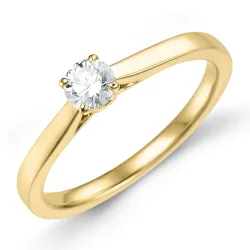 0,30 ct lab grown Diamant Solitärring in 9 Karat Gold 0,30 ct