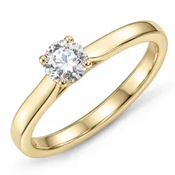 0,40 ct lab grown Diamant Solitärring in 9 Karat Gold 0,40 ct