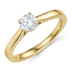 0,50 ct lab grown Diamant Solitärring in 9 Karat Gold 0,50 ct