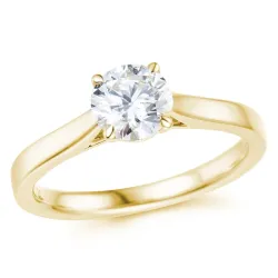 1,00 ct lab grown Diamant Solitärring in 9 Karat Gold 1,0 ct