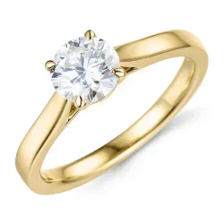 1,00 ct lab grown Diamant Solitärring in 9 Karat Gold 1,0 ct
