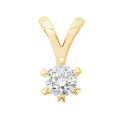 lab grown Diamant Anhänger in 9 karat Gold 1,0 ct