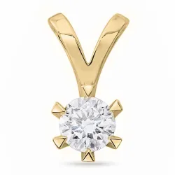 lab grown Diamant Anhänger in 9 karat Gold 1,0 ct