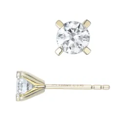 2 x 0,40 ct lab grown Diamant Ohrringe in 9 Karat Gold mit lab grown Diamant 