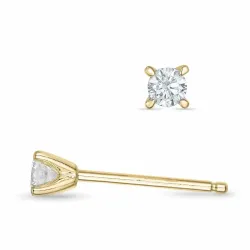 2 x 0,09 ct lab grown Diamant Solitärohrstecker in 9 Karat Gold mit lab grown Diamant 