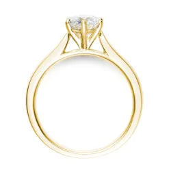 1,00 ct lab grown Diamant Solitärring in 9 Karat Gold 1,0 ct
