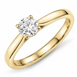 0,40 ct lab grown Diamant Solitärring in 9 Karat Gold 0,40 ct
