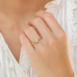 0,50 ct lab grown Diamant Ring in 14 Karat Gold 0,50 ct