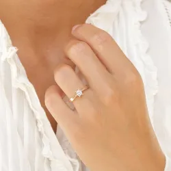0,40 ct lab grown Diamant Ring in 14 Karat Gold 0,40 ct