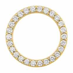 runder lab grown Diamant Anhänger in 14 karat Gold 0,53 ct