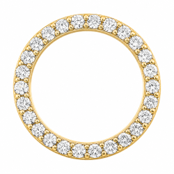 runder lab grown Diamant Anhänger in 14 karat Gold 0,53 ct