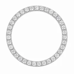 runder lab grown Diamant Anhänger in 14 karat Weißgold 1,03 ct
