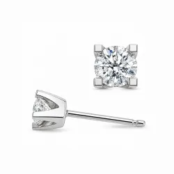 2 x 0,30 ct lab grown Diamant Ohrstecker in 14 Karat Weißgold mit lab grown Diamant 