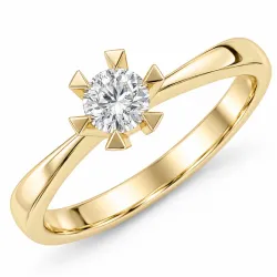 0,30 ct lab grown Diamant Ring in 14 Karat Gold 0,30 ct