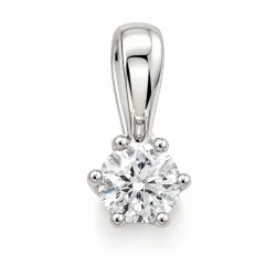 0,30 ct lab grown Diamant Solitäranhänger in 14 karat Weißgold 0,30 ct