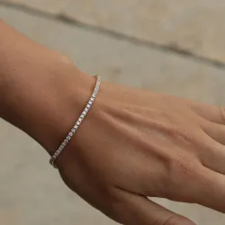 Tennisarmband 5,36 ct aus 14 Karat Gold