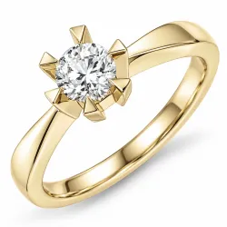 1,00 ct lab grown Diamant Solitärring in 14 Karat Gold 1,0 ct