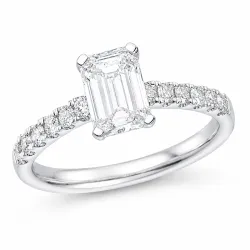 lab grown Diamant Ring in 14 Karat Weißgold 1,0 ct 0,26 ct