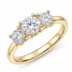 lab grown Diamant Ring in 14 Karat Gold 0,50 ct 0,52 ct