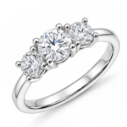 lab grown Diamant Ring in 14 Karat Weißgold 0,50 ct 0,52 ct