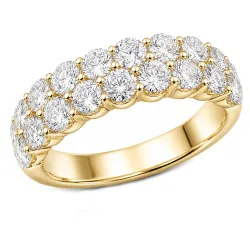 lab grown Diamant Ring in 14 Karat Gold 2,5  ct
