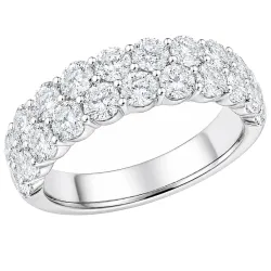 lab grown Diamant Ring in 14 Karat Weißgold 2,5 ct