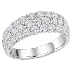 lab grown Diamant Ring in 14 Karat Weißgold 2,04 ct