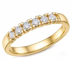 lab grown Diamant Memoirering in 14 Karat Gold 0,35 ct