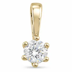 0,40 ct lab grown Diamant Anhänger in 14 karat Gold 0,40 ct