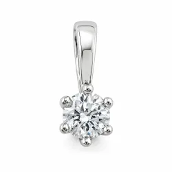 0,40 ct lab grown Diamant Anhänger in 14 karat Weißgold 0,40 ct