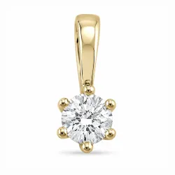0,30 ct lab grown Diamant Solitäranhänger in 14 karat Gold 0,30 ct