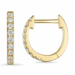 Kreole in 14 Karat Gold mit lab grown Diamant 
