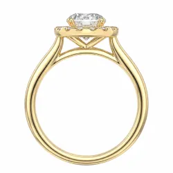 lab grown Diamant Ring in 14 Karat Gold 1,0 ct 0,21 ct