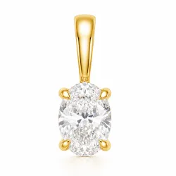 0,50 ct lab grown Diamant Solitäranhänger in 14 karat Gold 0,50 ct