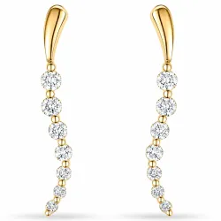 Ohrringe in 14 Karat Gold mit lab grown Diamant 